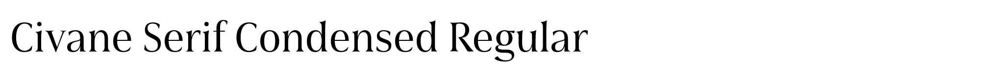 Civane Serif Condensed Regular image